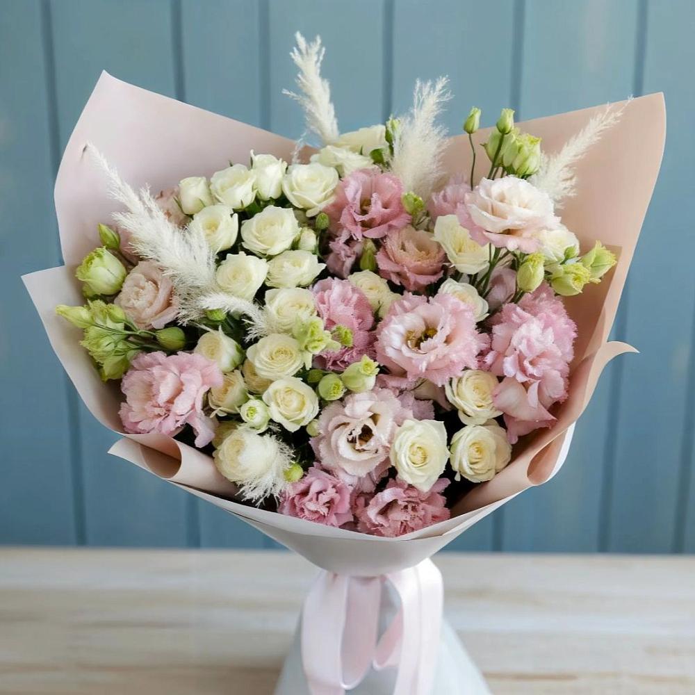 Букет цветов из: Альстромерии и Розы в Ульянино