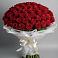Букет 101 Красная роза Блэк Мэджик в Ульянино