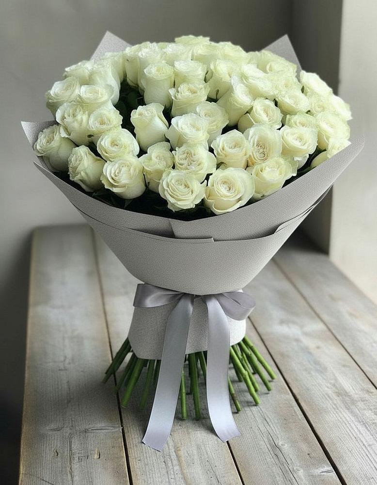 Букет 35 Белых роз в Ульянино
