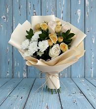 Букет цветов из:  Розы и Хризантемы в Ульянино