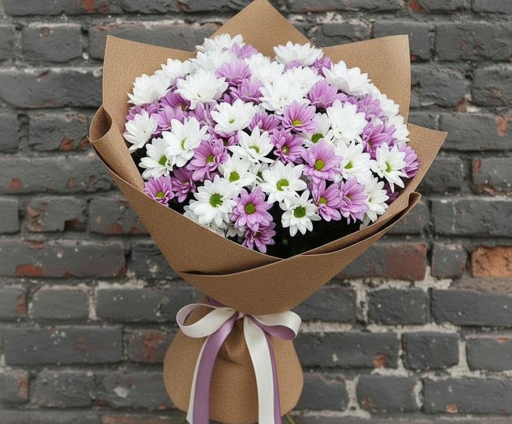 Букет цветов из: Хризантемы в Ульянино