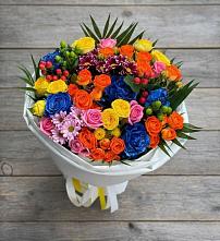 Букет цветов из:  Розы и Хризантемы в Ульянино