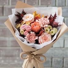 Букет цветов из:  Гвоздики, Хризантемы и Розы в Ульянино