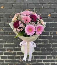 Букет цветов из:  Герберы и Хризантемы в Ульянино