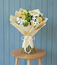 Букет цветов из:  Хризантемы и Розы #REPLACE_PRED# Ульянино